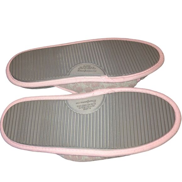 Dearfoams Cloud Step Slippers Women’s XL 11-12 Slide Chalk Pink Washable Comfort - Picture 12 of 13
